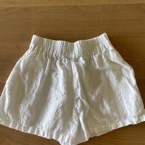 European White Linen Shorts NWOT
